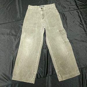 Boys olive green curdoroy pants